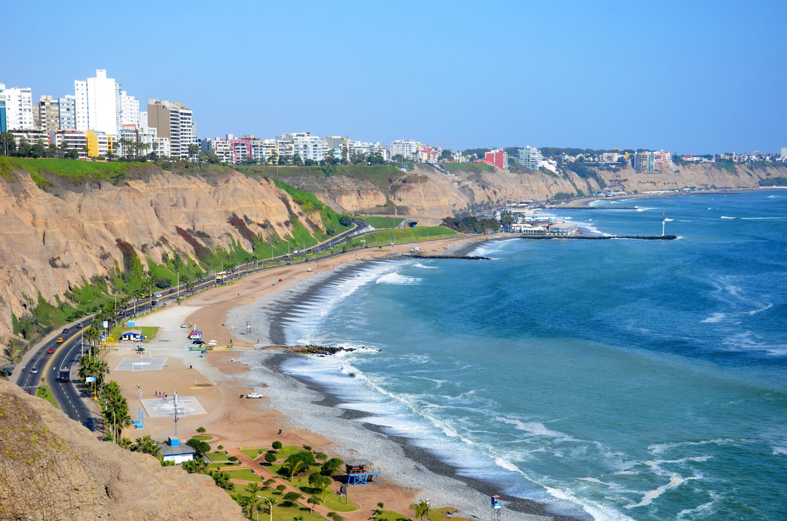 Skyline de Miraflores y la Costa Verde, Lima